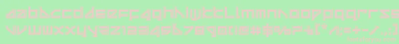 deltaraybevel Font – Pink Fonts on Green Background