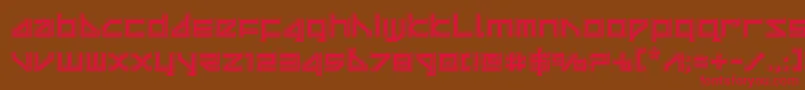 deltaraybevel Font – Red Fonts on Brown Background