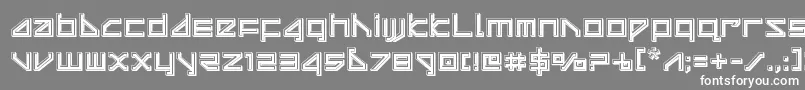 deltaraybevel Font – White Fonts on Gray Background
