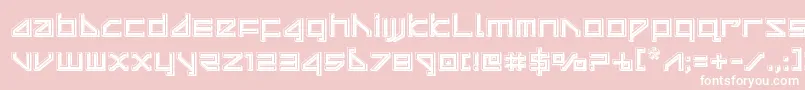 deltaraybevel Font – White Fonts on Pink Background