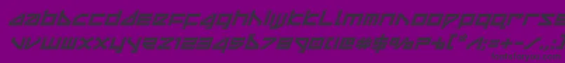 deltaraybevelital Font – Black Fonts on Purple Background