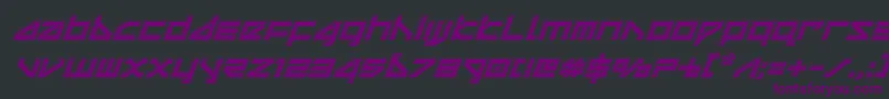 deltaraybevelital Font – Purple Fonts on Black Background