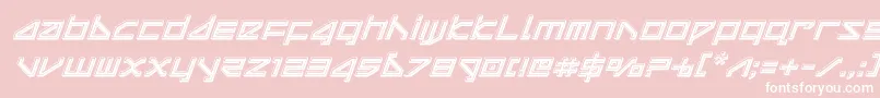 deltaraybevelital Font – White Fonts on Pink Background