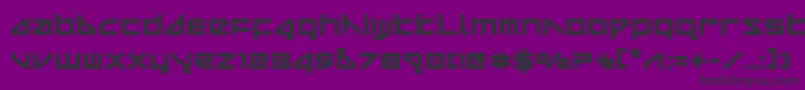 deltaraybold-Schriftart – Schwarze Schriften auf violettem Hintergrund