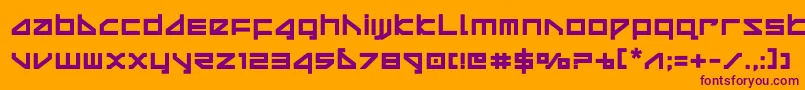 More about deltaraybold Font deltaraybold Font – Purple Fonts on Orange Background