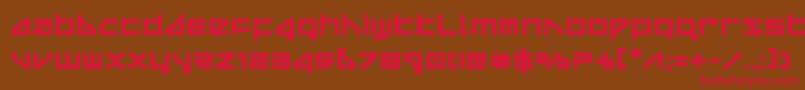 deltaraybold Font – Red Fonts on Brown Background
