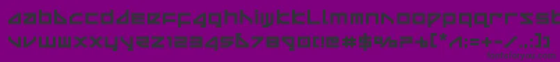 フォントdeltaraybold – 紫の背景に黒い文字