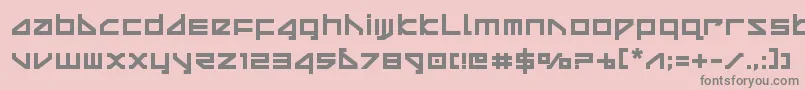 deltaraybold Font – Gray Fonts on Pink Background