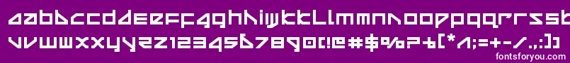 deltaraybold Font – White Fonts on Purple Background