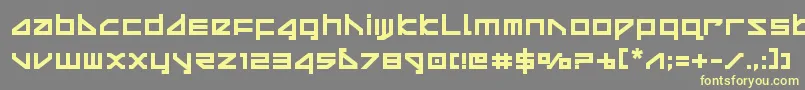 deltaraybold Font – Yellow Fonts on Gray Background