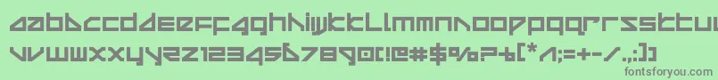 deltarayboldcompact Font – Gray Fonts on Green Background