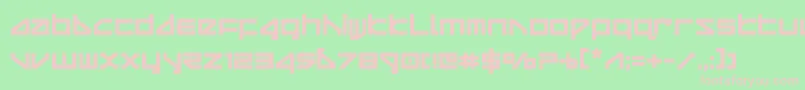 deltarayboldcompact Font – Pink Fonts on Green Background