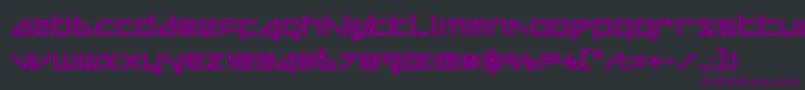 deltarayboldcompact Font – Purple Fonts on Black Background