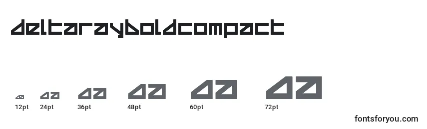 Größen der Schriftart Deltarayboldcompact (124870)