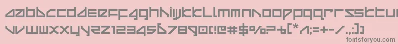 deltaraycompact Font – Gray Fonts on Pink Background