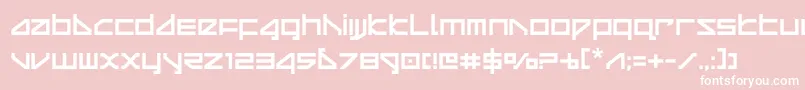 deltaraycompact Font – White Fonts on Pink Background