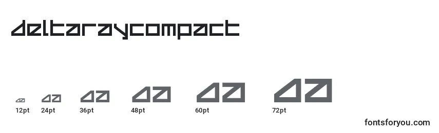 Размеры шрифта Deltaraycompact