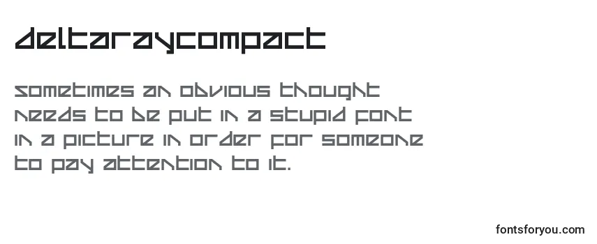 Review of the Deltaraycompact Font