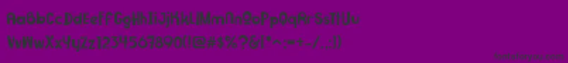 Superfruit Font – Black Fonts on Purple Background