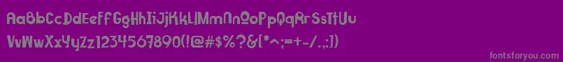 Superfruit Font – Gray Fonts on Purple Background