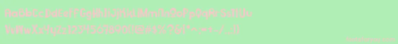 Superfruit Font – Pink Fonts on Green Background