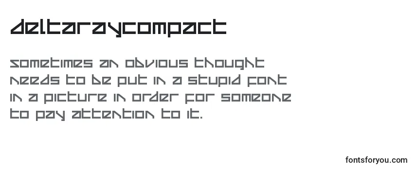 Review of the Deltaraycompact (124880) Font