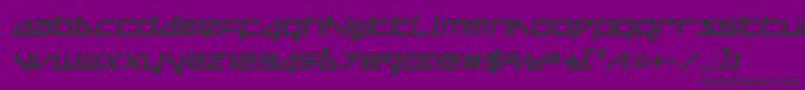 Police deltaraycompactsemital – polices noires sur fond violet