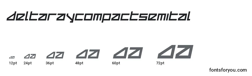 Размеры шрифта Deltaraycompactsemital