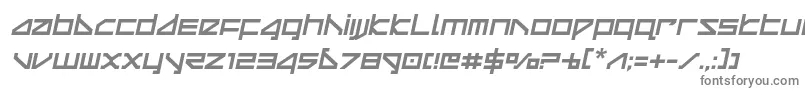 deltaraycompactsemital Font – Gray Fonts on White Background