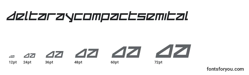 Deltaraycompactsemital (124884) Font Sizes