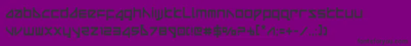 フォントdeltaraycond – 紫の背景に黒い文字