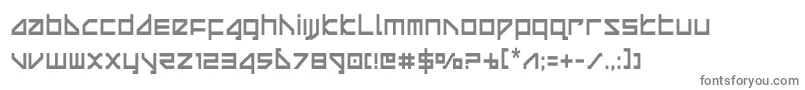 フォントdeltaraycond – 白い背景に灰色の文字