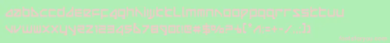 deltaraycond Font – Pink Fonts on Green Background