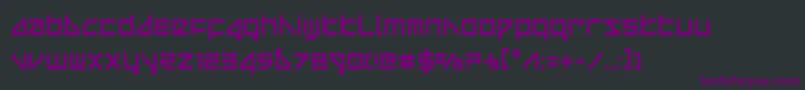 Шрифт deltaraycond – фиолетовые шрифты на чёрном фоне
