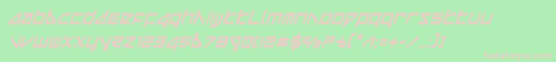 deltaraycondital Font – Pink Fonts on Green Background