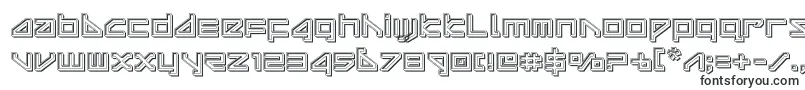 Шрифт deltarayengrave – трафаретные шрифты