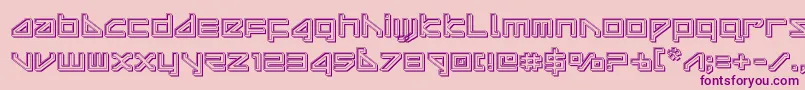 deltarayengrave Font – Purple Fonts on Pink Background