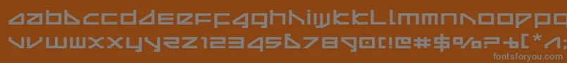 deltarayexpand Font – Gray Fonts on Brown Background