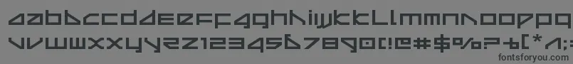 deltarayexpand Font – Black Fonts on Gray Background