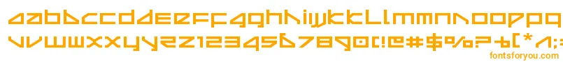 deltarayexpand-Schriftart – Orangefarbene Schriften