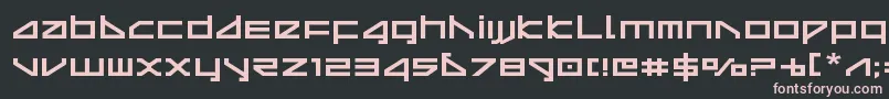 deltarayexpand Font – Pink Fonts on Black Background
