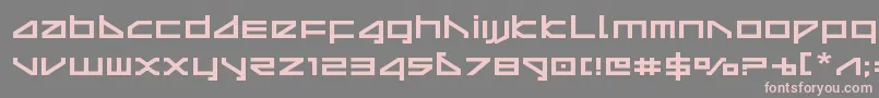 deltarayexpand-fontti – vaaleanpunaiset fontit harmaalla taustalla