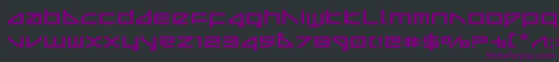 deltarayexpand Font – Purple Fonts on Black Background
