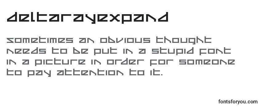Шрифт Deltarayexpand (124894)