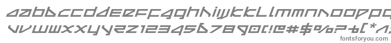 フォントdeltarayexpandital – 白い背景に灰色の文字