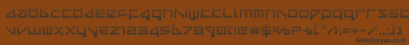 deltaraygrad Font – Black Fonts on Brown Background