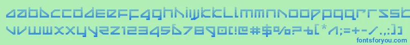 deltaraygrad Font – Blue Fonts on Green Background