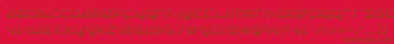 deltaraygrad Font – Brown Fonts on Red Background