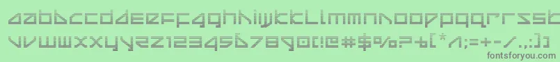 deltaraygrad Font – Gray Fonts on Green Background