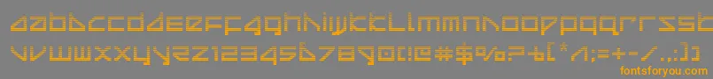 deltaraygrad Font – Orange Fonts on Gray Background